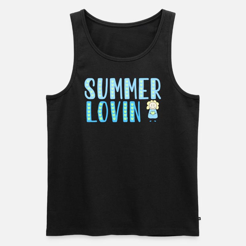 Summer lovin - Männer Premium Bio Tank Top - Schwarz