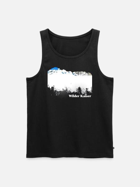 Wilder Kaiser - Männer Premium Bio Tank Top - Schwarz