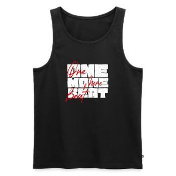 One More Beat - Männer Premium Bio Tank Top - Schwarz - Vorne - Michal (187cm)