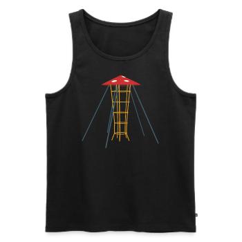 Kletter Pilz - Männer Premium Bio Tank Top - Schwarz - Vorne - Michal (187cm)