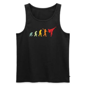 Karate Evolution Development Martial Art - Men's Premium Organic Tank Top - black - Front - AI Model Male 178 light (178cm)