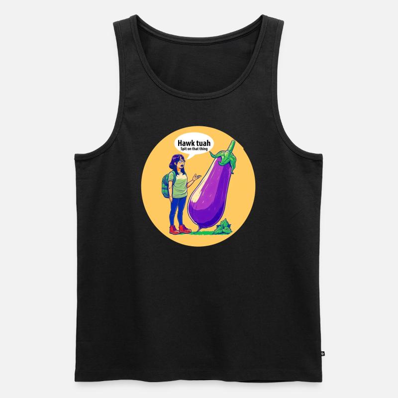 Spricht man mit Gemüse? - Männer Premium Bio Tank Top - Schwarz