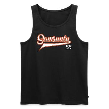 Samsunlu 55 - Männer Premium Bio Tank Top - Schwarz - Vorne - AI Model Male 178 light (178cm)