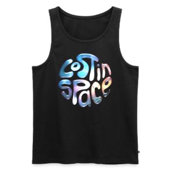 Lost in Space - Men's Premium Organic Tank Top - black - Front - AI Model Male 178 light (178cm)