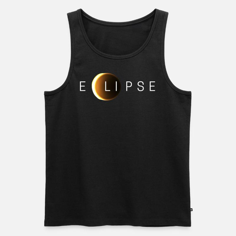 Solar eclipse - Men's Premium Organic Tank Top - black