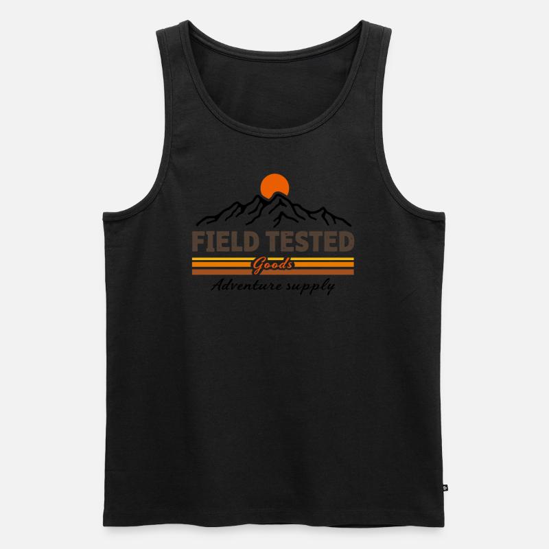 Field Tested - Männer Premium Bio Tank Top - Schwarz