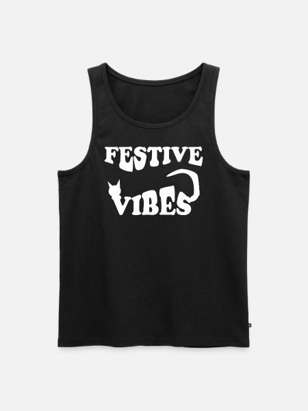 Festive Vibes Rude Christmas - Men's Premium Organic Tank Top - black