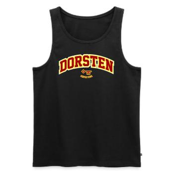 Dorsten - Männer Premium Bio Tank Top - Schwarz - Vorne - AI Model Male 178 light (178cm)