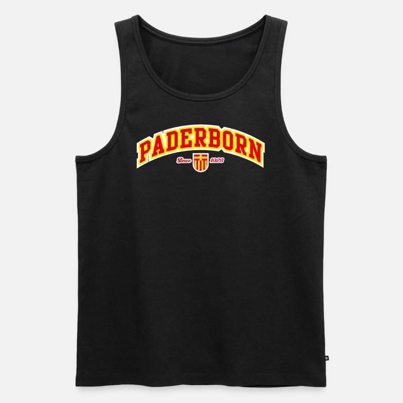 Paderborn - Männer Premium Bio Tank Top - Schwarz