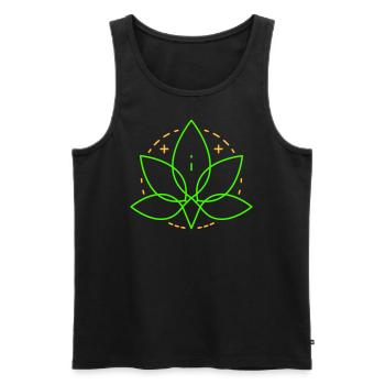 CN18 - Männer Premium Bio Tank Top - Schwarz - Vorne - Michal (187cm)