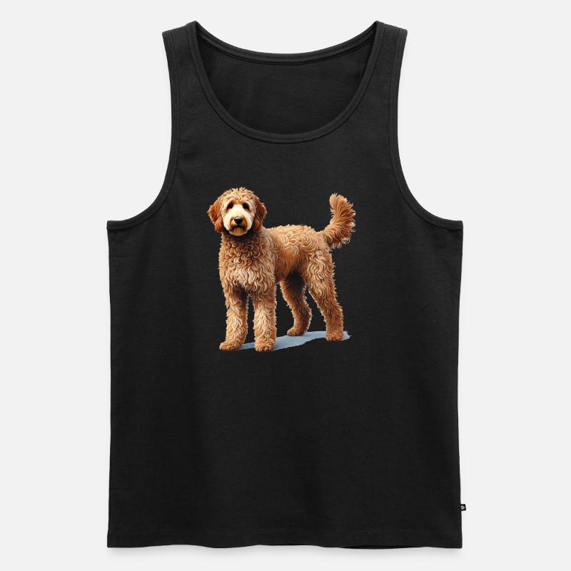 Labradoodle - Männer Premium Bio Tank Top - Schwarz