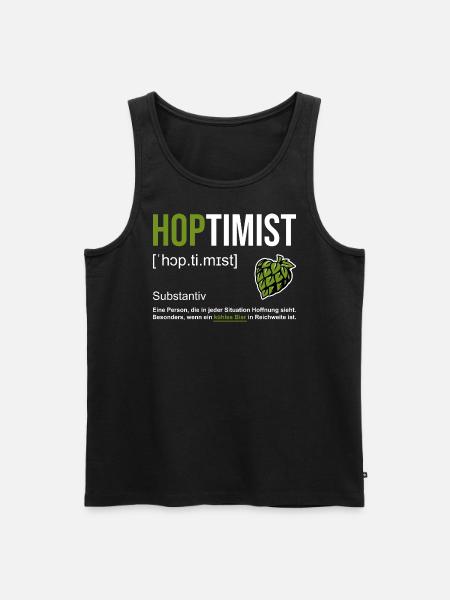 The beer optimist - Men's Premium Organic Tank Top - black