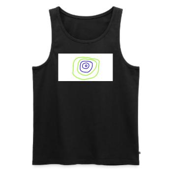 Sketch Book - Männer Premium Bio Tank Top - Schwarz - Vorne - AI Model Male 178 light (178cm)
