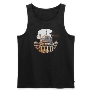 1822 Brighton royal pavilion England - Men's Premium Organic Tank Top - black - Front - AI Model Male 178 light (178cm)