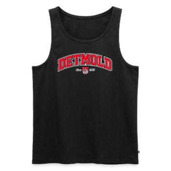 Detmold - Männer Premium Bio Tank Top - Schwarz - Vorne - Michal (187cm)