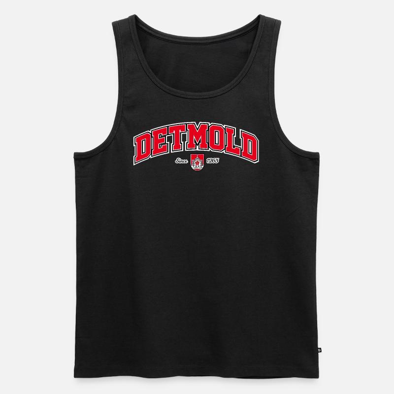 Detmold - Männer Premium Bio Tank Top - Schwarz
