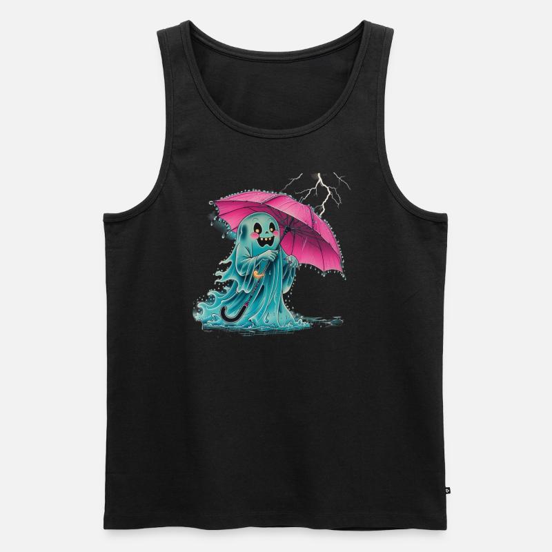 Geist - Männer Premium Bio Tank Top - Schwarz