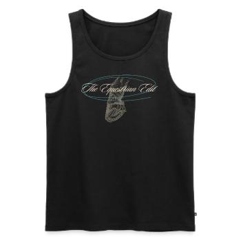 Pferdehuf The Equestrian Edit - Männer Premium Bio Tank Top - Schwarz - Vorne - AI Model Male 178 light (178cm)
