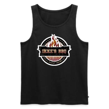 IKKE´S BBQ - Männer Premium Bio Tank Top - Schwarz - Vorne - Michal (187cm)
