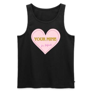Your Mine Heart - Männer Premium Bio Tank Top - Schwarz - Vorne - Michal (187cm)