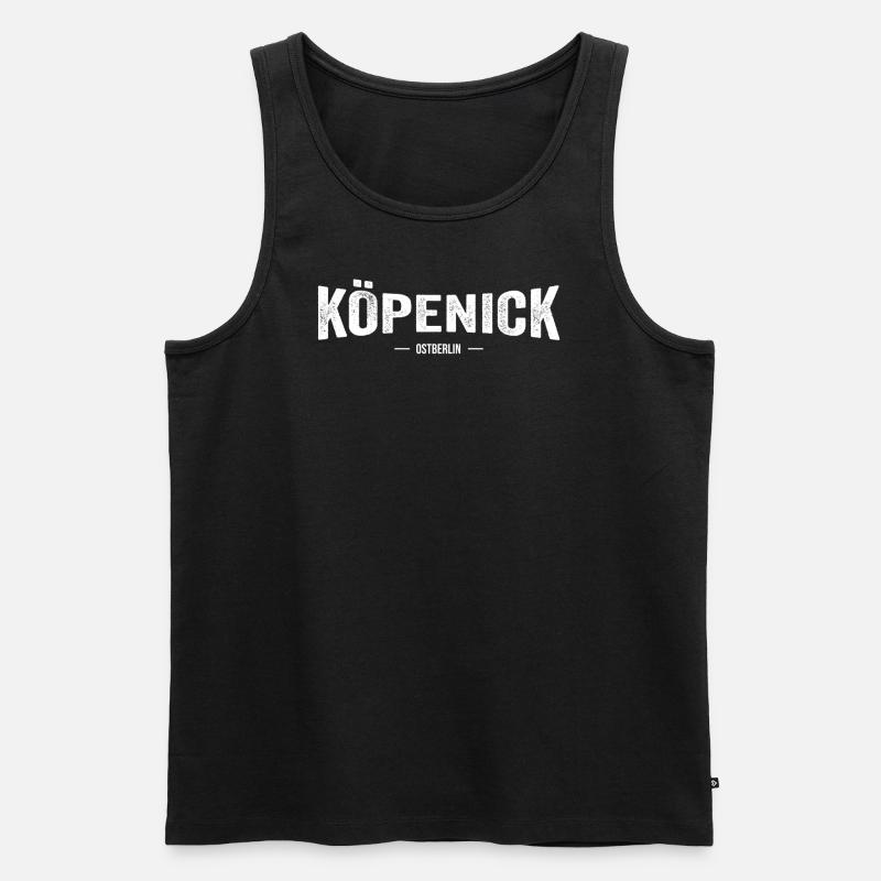 Köpenick Ostberlin - Männer Premium Bio Tank Top - Schwarz