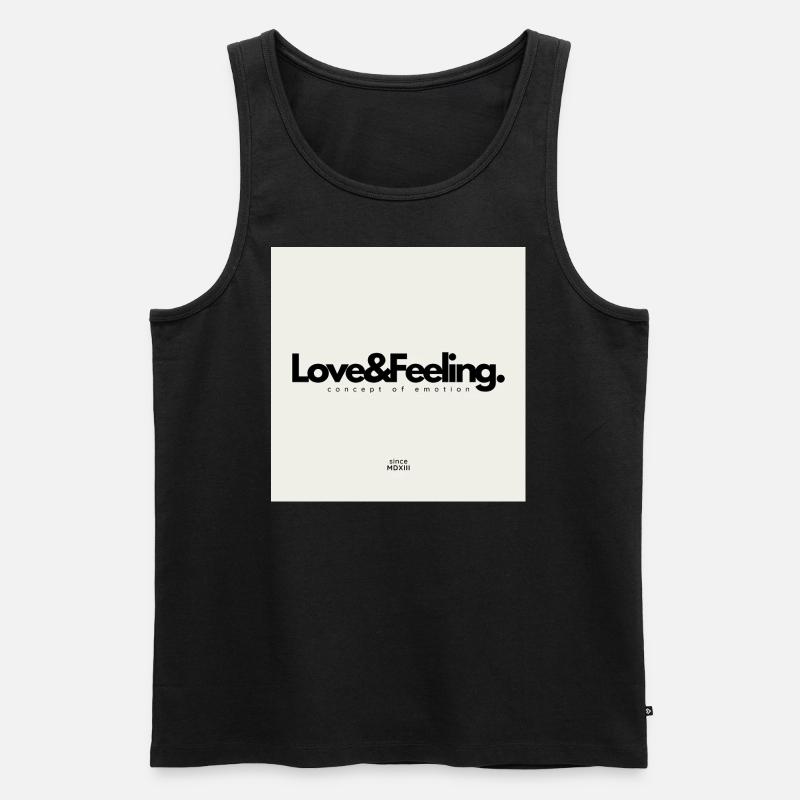 Love&Feeling - Männer Premium Bio Tank Top - Schwarz