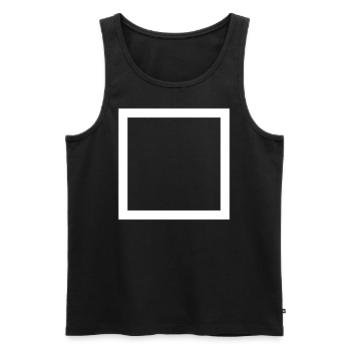 Manager Maske Quadrat Kostüm - Männer Premium Bio Tank Top - Schwarz - Vorne - Michal (187cm)