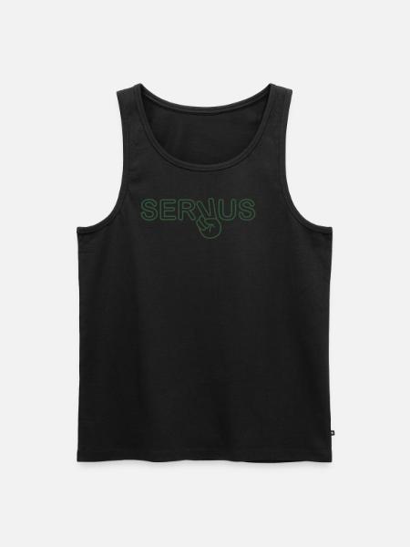 Servus - Bayern - Gruß - Männer Premium Bio Tank Top - Schwarz