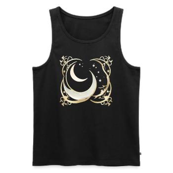 Ramadan Gift Eid Mubarak Islam Allah Muslim - Men's Premium Organic Tank Top - black - Front - Michal (187cm)