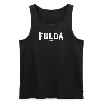 Fulda Original - Männer Premium Bio Tank Top - Schwarz - Vorne - Michal (187cm)