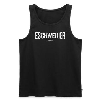 Eschweiler Original - Männer Premium Bio Tank Top - Schwarz - Vorne - Michal (187cm)