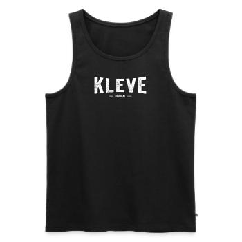 Kleve Original - Männer Premium Bio Tank Top - Schwarz - Vorne - AI Model Male 178 light (178cm)