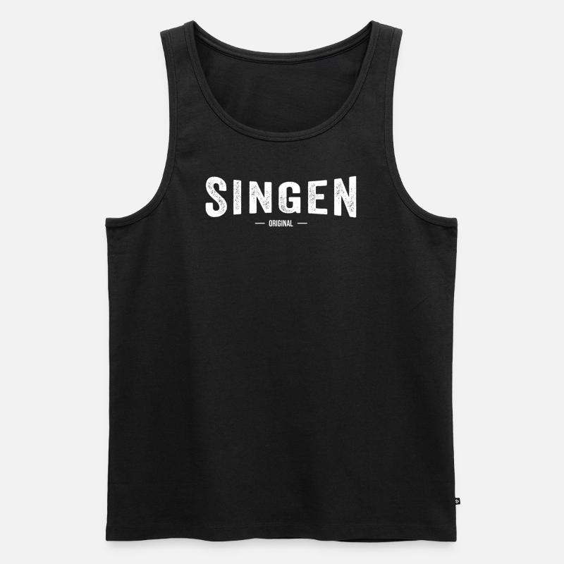 Singen Original - Männer Premium Bio Tank Top - Schwarz