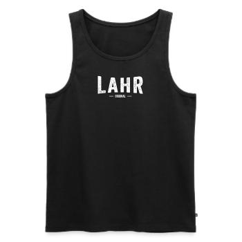 Lahr Original - Männer Premium Bio Tank Top - Schwarz - Vorne - Michal (187cm)