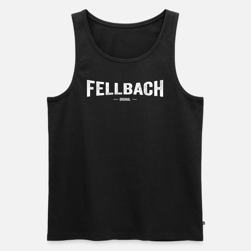 Fellbach Original - Männer Premium Bio Tank Top - Schwarz