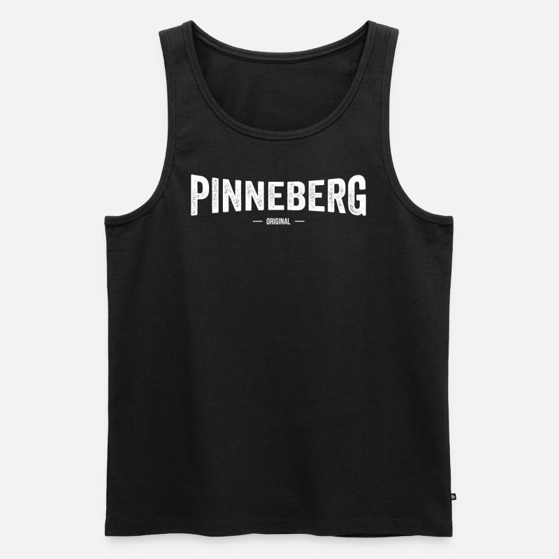 Pinneberg Original - Männer Premium Bio Tank Top - Schwarz