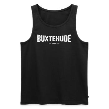 Buxtehude Original - Männer Premium Bio Tank Top - Schwarz - Vorne - Michal (187cm)
