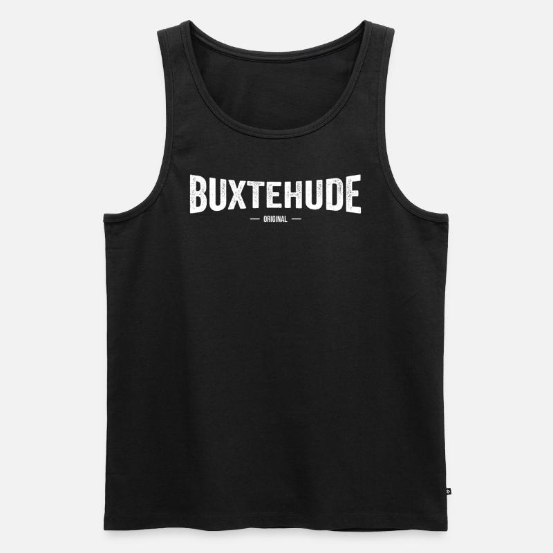 Buxtehude Original - Männer Premium Bio Tank Top - Schwarz