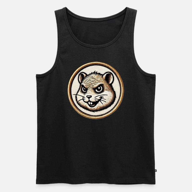 Hamster - Männer Premium Bio Tank Top - Schwarz