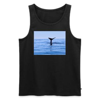 Wal - Männer Premium Bio Tank Top - Schwarz - Vorne - Michal (187cm)