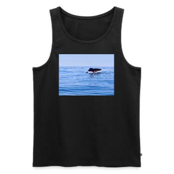 Wal - Männer Premium Bio Tank Top - Schwarz - Vorne - Michal (187cm)