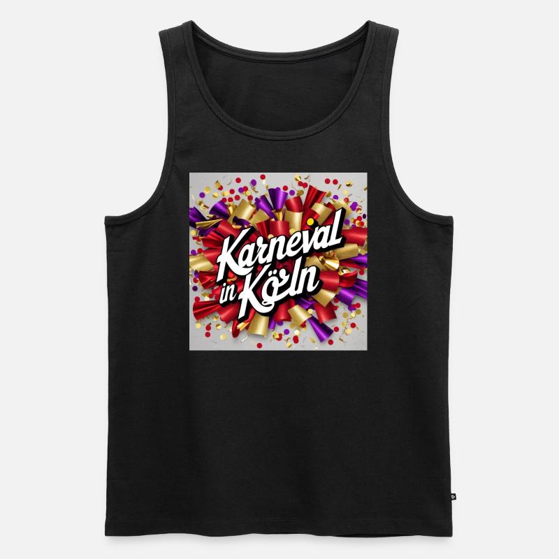 Karneval Köln - Männer Premium Bio Tank Top - Schwarz