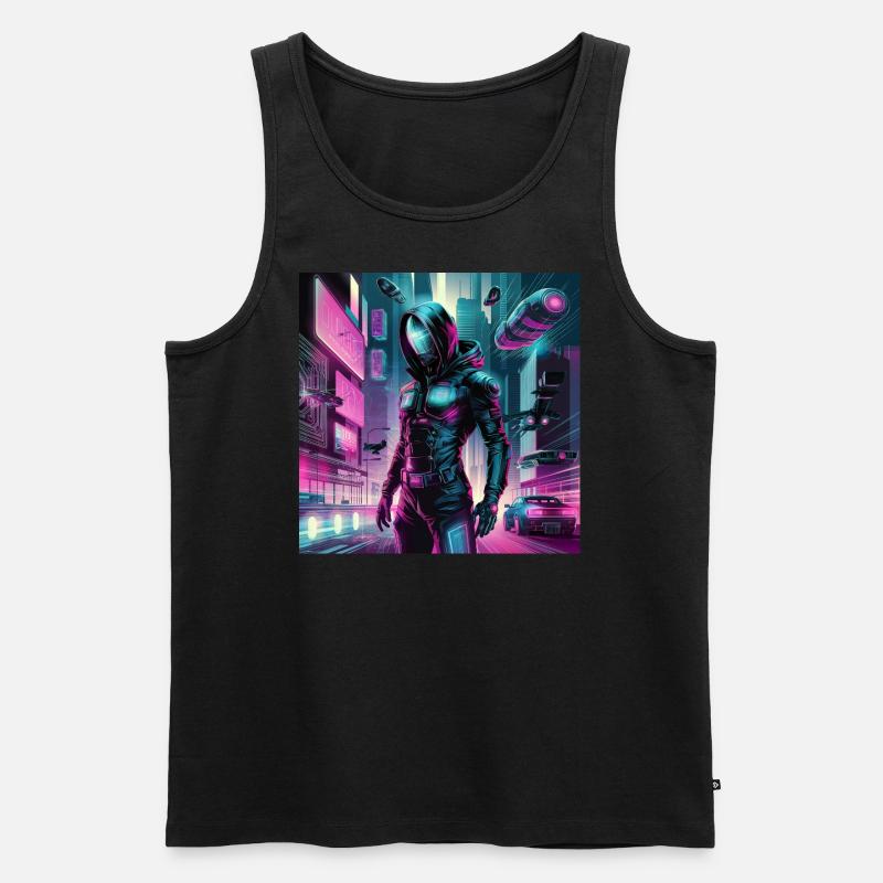 Dark2 - Männer Premium Bio Tank Top - Schwarz