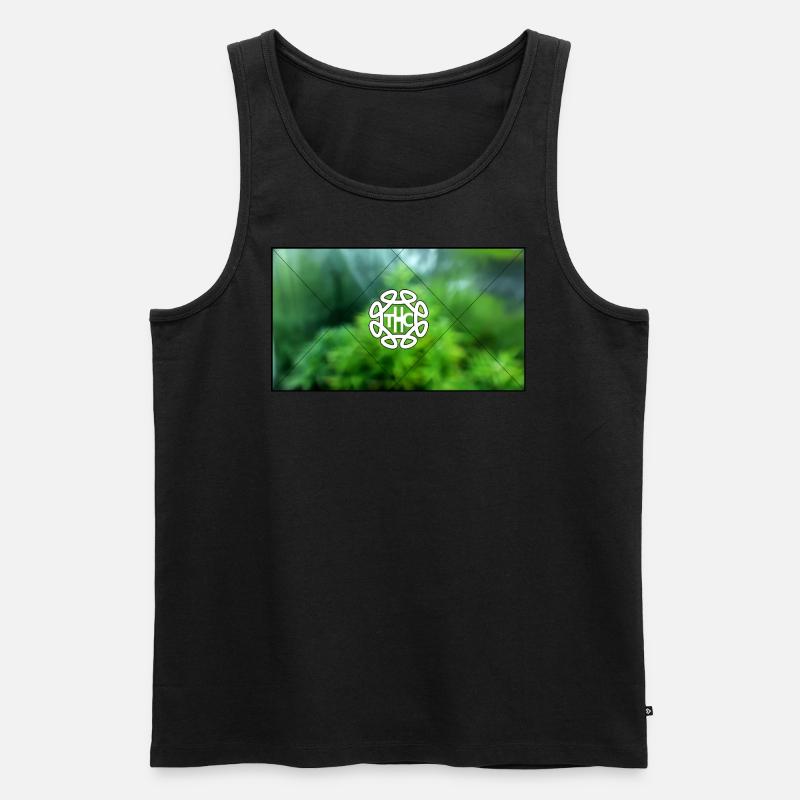 THC Cannabis - Männer Premium Bio Tank Top - Schwarz