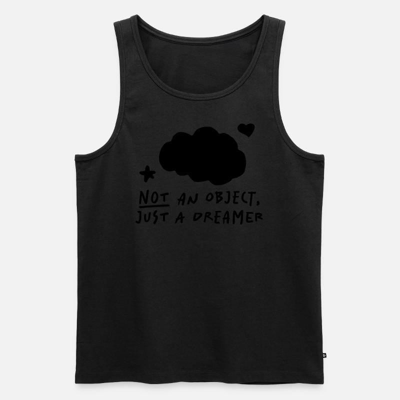 not an object - Männer Premium Bio Tank Top - Schwarz