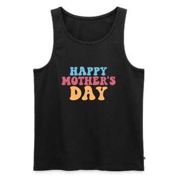 Alles Gute zum Muttertag – Mütter überall feiern - Männer Premium Bio Tank Top - Schwarz - Vorne - Michal (187cm)