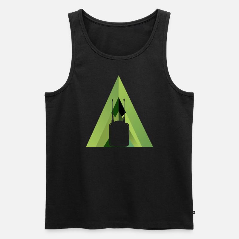 HamRadio Funktechnik Copy - Männer Premium Bio Tank Top - Schwarz