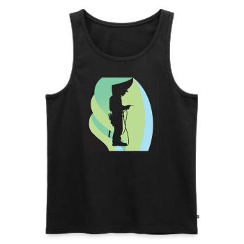 Elektriker Elektrogerät Strom Copy - Männer Premium Bio Tank Top - Schwarz - Vorne - AI Model Male 178 light (178cm)