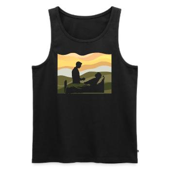Arzt Medizin Heilung Copy - Männer Premium Bio Tank Top - Schwarz - Vorne - AI Model Male 178 light (178cm)