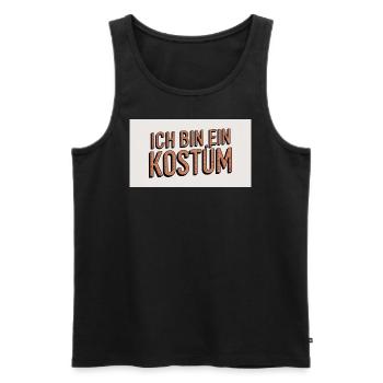 Ich bin ein Kostüm - Männer Premium Bio Tank Top - Schwarz - Vorne - AI Model Male 178 light (178cm)